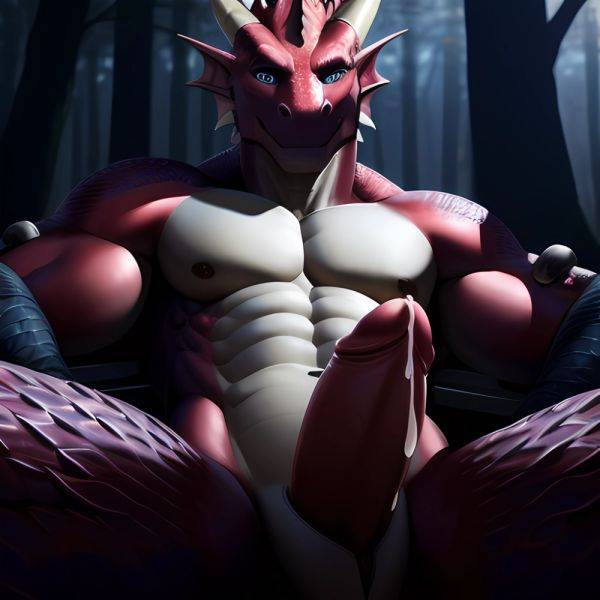 Anthro Dragon Male Solo Abs Cum Dripping Muscular Dragon Penis Genital Slit Furry Sitting Realistic Scales Detailed Scales Textu, 1174929614 - AIHentai - aihentai.co on pornintellect.com