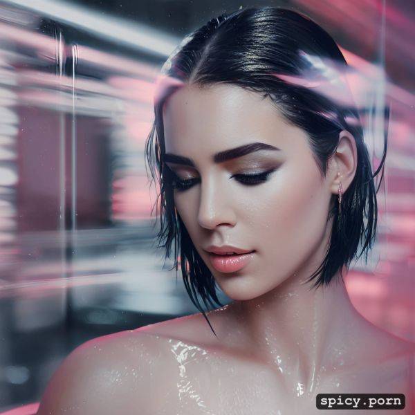 Dua lipa, fake tits, bubble bath, perfect body, pastel colors - spicy.porn on pornintellect.com
