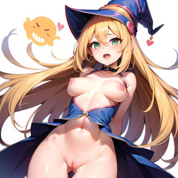 1girl Anus Ass Blonde Hair Blush Blush Stickers Breasts Collarbone Dark Magician Girl Duel Monster Green Eyes Hair Between Eyes, 2140776574 - AIHentai - aihentai.co on pornintellect.com