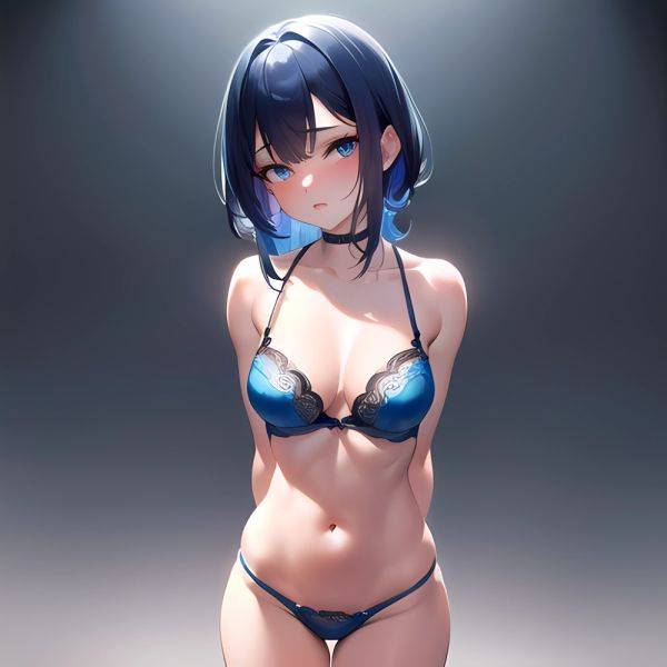 Sexy Lingerie Naughty Blue Hair Blue Eyes Absurdres Blush 1 1 Highres Detail Masterpiece Best Quality Hyper Detailed 8k Best, 4240869245 - AIHentai - aihentai.co on pornintellect.com