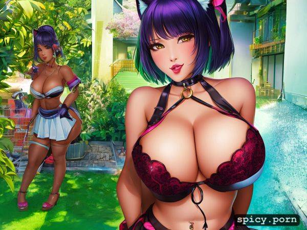 Goddess, tartan mini skirt perfect face, precise lineart perfect face - spicy.porn on pornintellect.com