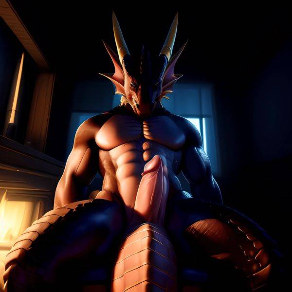 Anthro Dragon Male Solo Abs Cum Dripping Muscular Dragon Penis Genital Slit Furry Sitting Realistic Scales Detailed Scales Textu, 2249481294 - AIHentai - aihentai.co on pornintellect.com