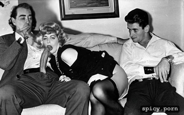 Detailed faces, hi res, 1950s milf sucking teen dick, living room - spicy.porn on pornintellect.com