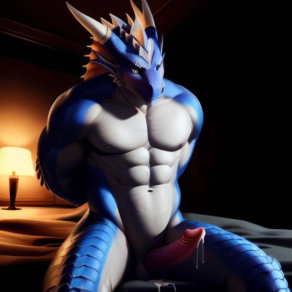 Anthro Dragon Male Solo Abs Cum Dripping Muscular Dragon Penis Genital Slit Furry Sitting Realistic Scales Detailed Scales Textu, 502841056 - AIHentai - aihentai.co on pornintellect.com