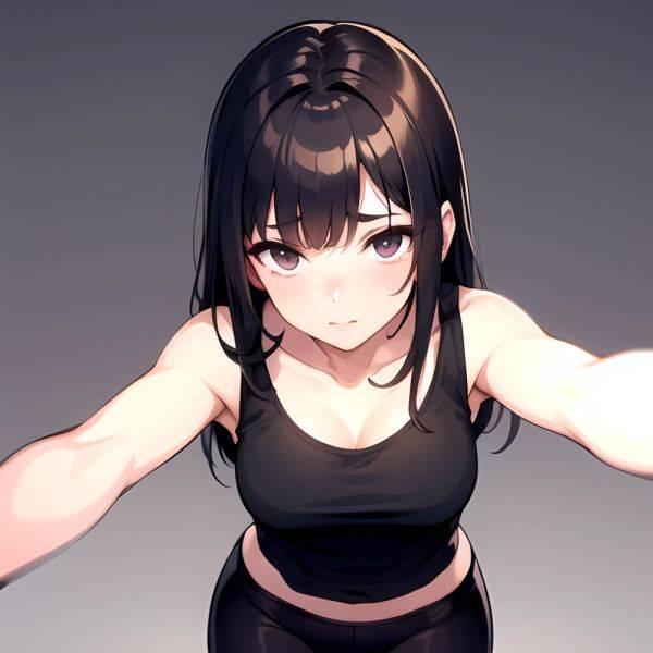 1girl Solo Tank Top Leggings Fully Clothed Pov Simple Background, 158696641 - AIHentai - aihentai.co on pornintellect.com