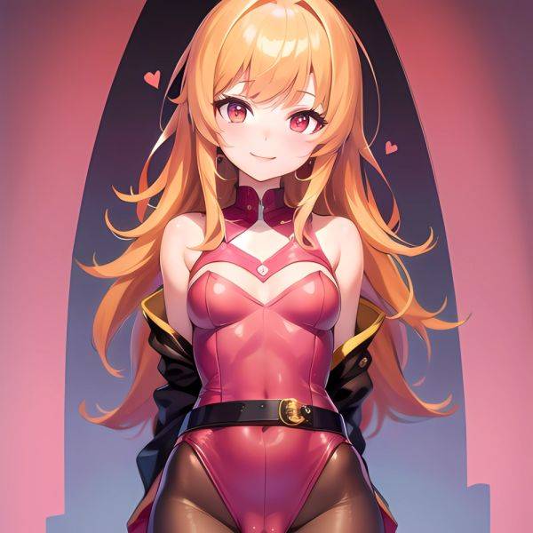 1girl Mature Akazutsumi Momoko Belt Blush Breasts Cameltoe Gem Heart Highres Hyper Blossom Jacket Jewelry Leotard Long Hair Magi, 2864714833 - AIHentai - aihentai.co on pornintellect.com