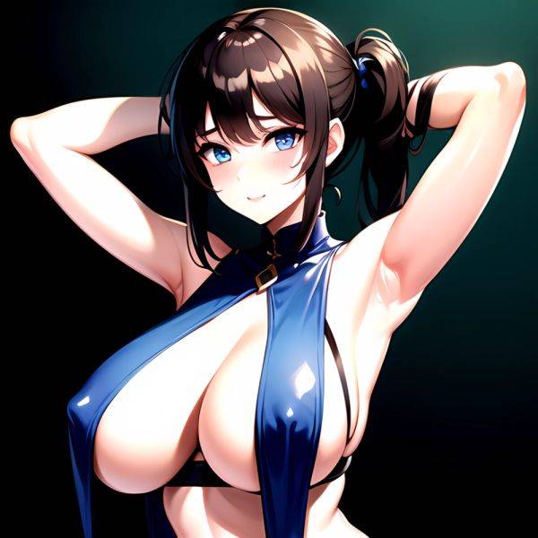 1girl Solo Big Boobs Pov Blue Eyes Armpits Arms Behind Head, 2277415716 - AIHentai - aihentai.co on pornintellect.com