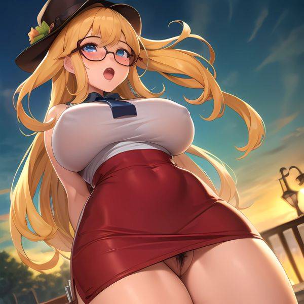 1girl Ahegao Breasts Butcherboy Fucked Silly Glasses Huge Breasts Pubic Hair Solo Arms Behind Back, 3254569952 - AIHentai - aihentai.co on pornintellect.com