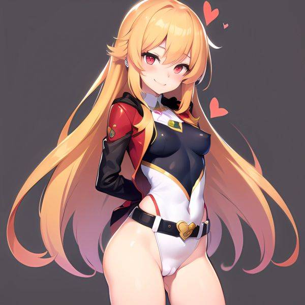 1girl Mature Belt Blush Breasts Cameltoe Gem Heart Highres Hyper Blossom Jacket Jewelry Leotard Long Hair Magical Girl Orange Ha, 3969079474 - AIHentai - aihentai.co on pornintellect.com