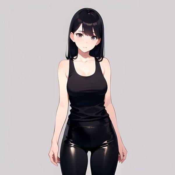 1girl Solo Tank Top Leggings Standing Fully Clothed Pov Simple Background, 4204097522 - AIHentai - aihentai.co on pornintellect.com