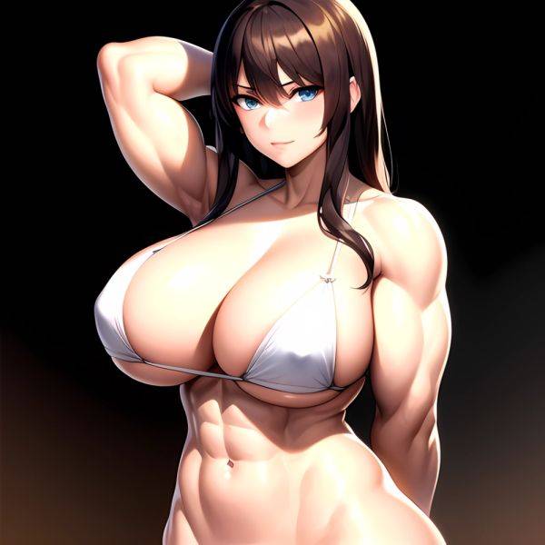 Big Boobs Naked 1girl Blue Eyes Muscular Big Muscles Huge Muscles Strong Arms Behind Back Looking At The Viewer Facing, 2005379166 - AIHentai - aihentai.co on pornintellect.com