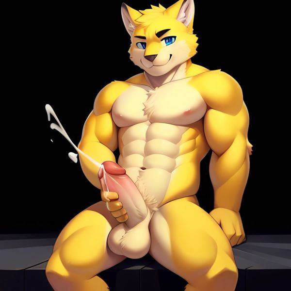 Cum Dripping Torahiko Solo Smile Masturbating Male Focus Furry Male Detailed Face Detailetailed Eyes Blue Eyes Soft Shading 4k H, 3740055144 - AIHentai - aihentai.co on pornintellect.com