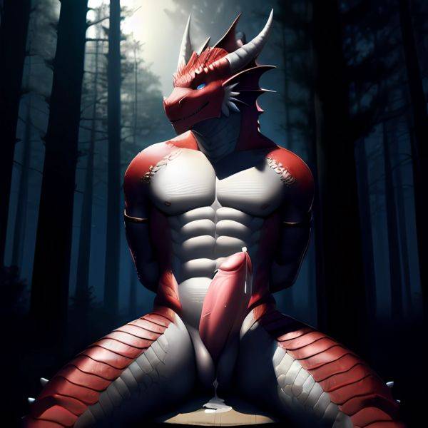 Anthro Dragon Male Solo Abs Cum Dripping Muscular Dragon Penis Genital Slit Furry Sitting Realistic Scales Detailed Scales Textu, 2616768742 - AIHentai - aihentai.co on pornintellect.com