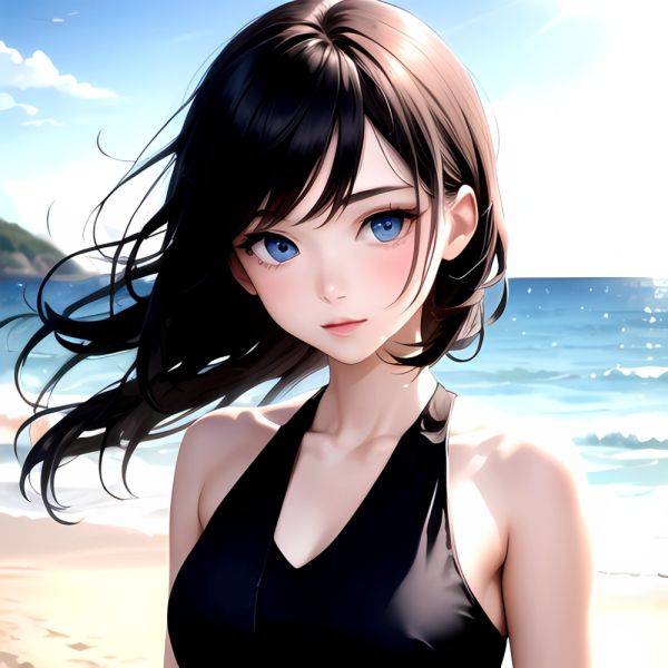 1girl Solo Beach Blue Eyes, 1846173830 - AIHentai - aihentai.co on pornintellect.com