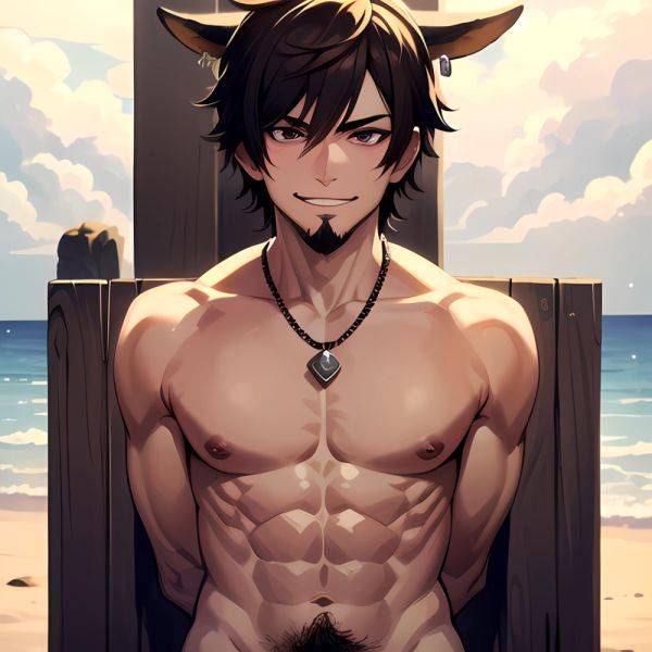 Naked Penis Abs Atlas Vos Bara Beach Bracelet Brown Eyes Brown Hair Bulge Collarbone Commission Cow Horns Solo 1guy Dark, 3065257770 - AIHentai - aihentai.co on pornintellect.com