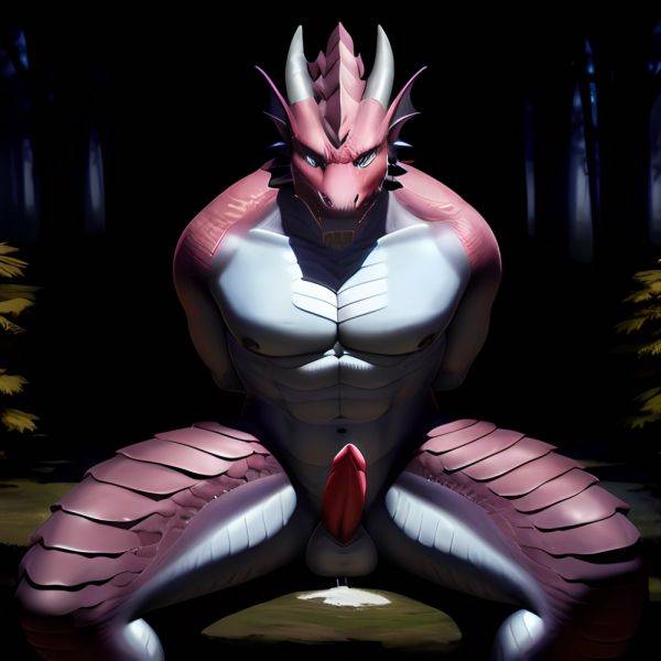 Anthro Dragon Male Solo Abs Cum Dripping Muscular Dragon Penis Genital Slit Furry Sitting Realistic Scales Detailed Scales Textu, 2677786129 - AIHentai - aihentai.co on pornintellect.com