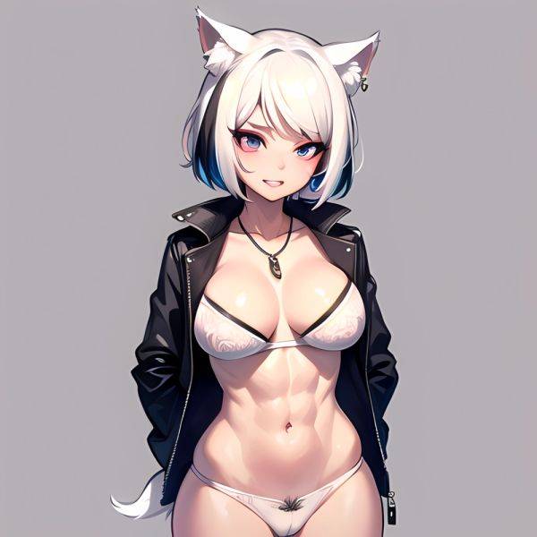Solo 1girl Abs Animal Ears Aria Crystalplanet00 Bbc Chan Biting Black Hair Black Sclera Blue Eyes Breasts Colored Sclera Cropped, 289953914 - AIHentai - aihentai.co on pornintellect.com