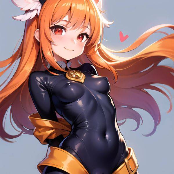 1girl Mature Belt Blush Breasts Cameltoe Gem Heart Highres Hyper Blossom Jacket Jewelry Leotard Long Hair Magical Girl Orange Ha, 1353738771 - AIHentai - aihentai.co on pornintellect.com