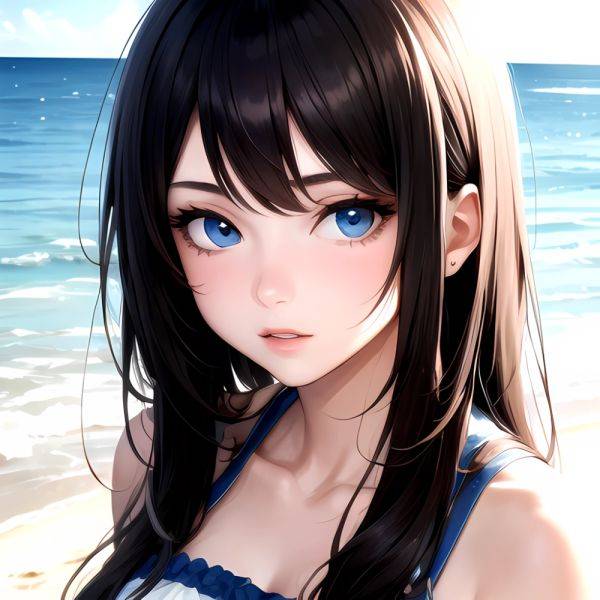 1girl Solo Beach Blue Eyes, 2523895449 - AIHentai - aihentai.co on pornintellect.com