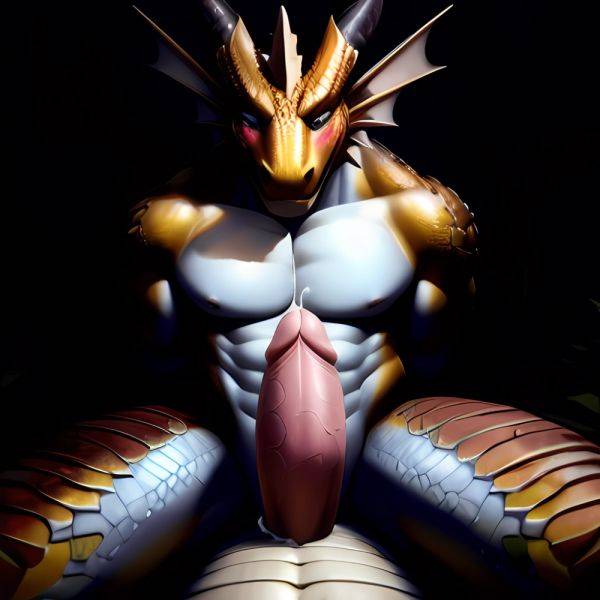 Anthro Dragon Male Solo Abs Cum Dripping Muscular Dragon Penis Genital Slit Furry Sitting Realistic Scales Detailed Scales Textu, 3986555979 - AIHentai - aihentai.co on pornintellect.com