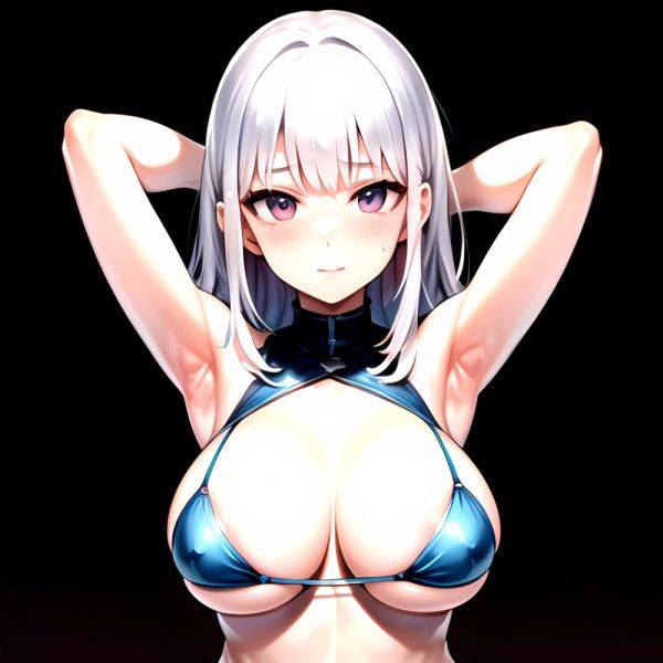 1girl Solo Big Boobs Pov Silver Hair Armpits Arms Behind Head, 639529860 - AIHentai - aihentai.co on pornintellect.com