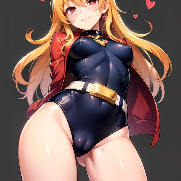 1girl Mature Belt Blush Breasts Cameltoe Gem Heart Highres Hyper Blossom Jacket Jewelry Leotard Long Hair Magical Girl Orange Ha, 2163306076 - AIHentai - aihentai.co on pornintellect.com