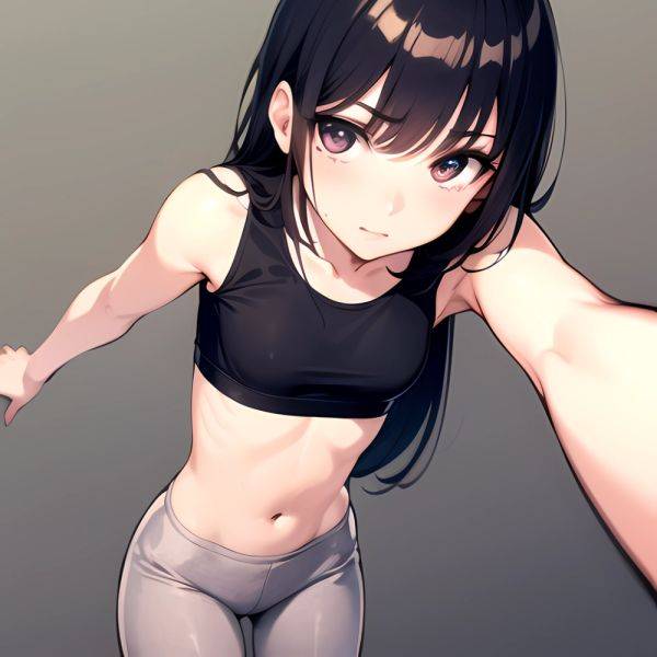 1girl Solo Tank Top Leggings Fully Clothed Pov Simple Background, 2088904980 - AIHentai - aihentai.co on pornintellect.com