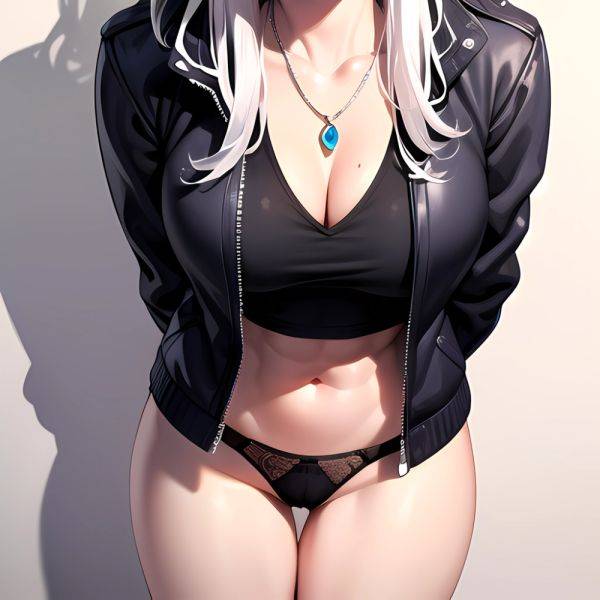 Solo 1girl Abs Animal Ears Aria Crystalplanet00 Bbc Chan Biting Black Hair Black Sclera Blue Eyes Breasts Colored Sclera Cropped, 2981567728 - AIHentai - aihentai.co on pornintellect.com