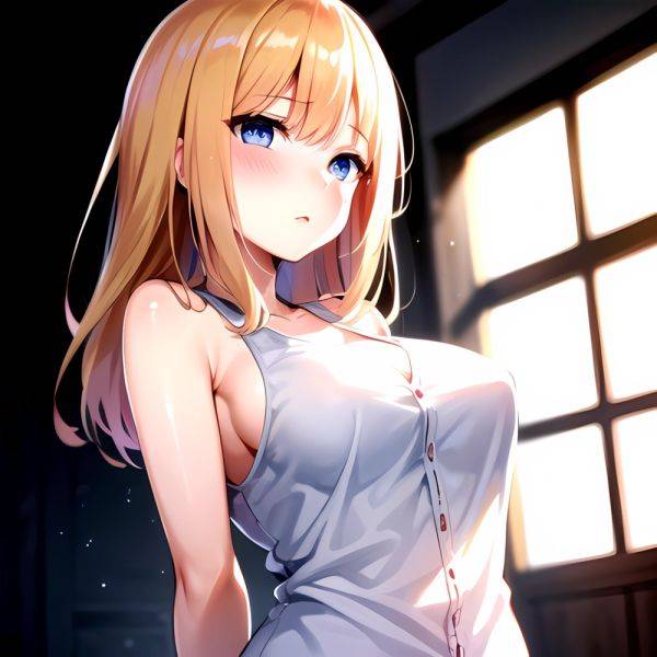 1girl Blonde Hair Blue Eyes Blush Breasts Go Toubun No Hanayome Miku Day Nakano Miku Arms Behind Back, 1908290316 - AIHentai - aihentai.co on pornintellect.com