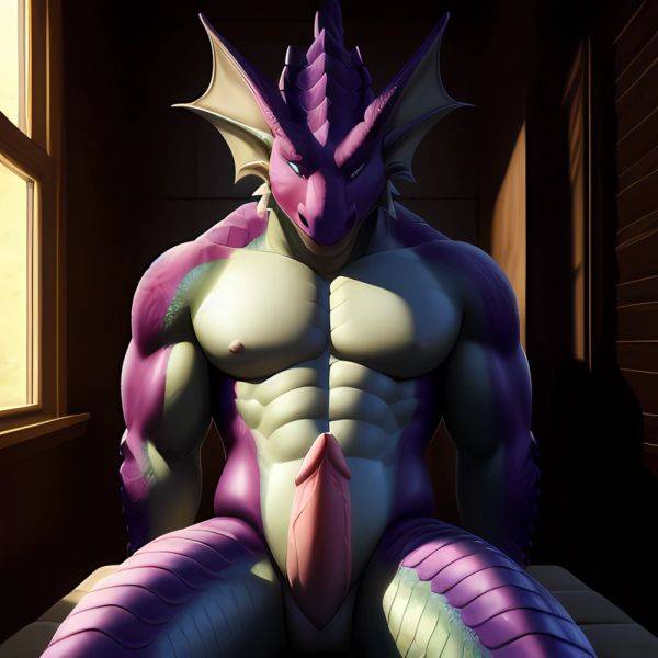 Anthro Dragon Male Solo Abs Cum Dripping Muscular Dragon Penis Genital Slit Furry Sitting Realistic Scales Detailed Scales Textu, 983684196 - AIHentai - aihentai.co on pornintellect.com