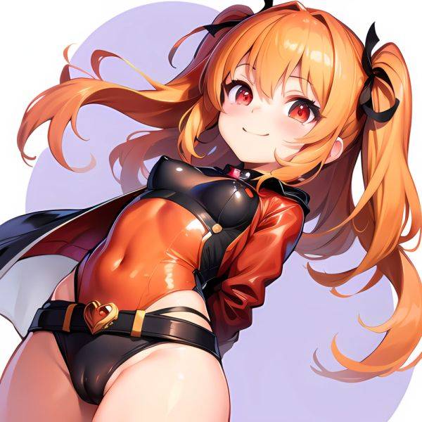 1girl Mature Belt Blush Breasts Cameltoe Gem Heart Highres Hyper Blossom Jacket Jewelry Leotard Long Hair Magical Girl Orange Ha, 2866094770 - AIHentai - aihentai.co on pornintellect.com