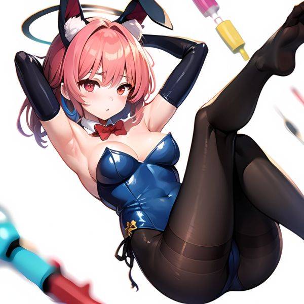 1girl Solo Animal Ears Armpits Black Hair Black Pantyhose Blue Archive Bow Bowtie Cat Ears Colored Inner Hair Coma Light825, 1786552122 - AIHentai - aihentai.co on pornintellect.com