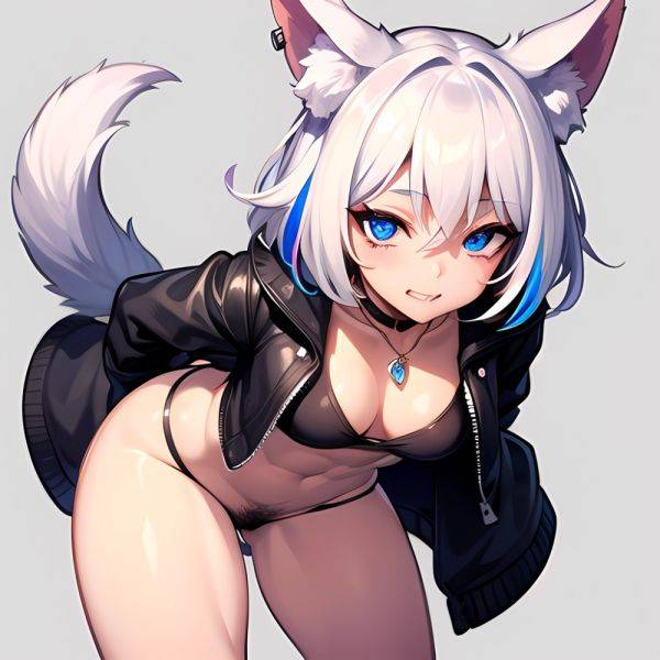 Solo 1girl Abs Animal Ears Aria Crystalplanet00 Bbc Chan Biting Black Hair Black Sclera Blue Eyes Breasts Colored Sclera Cropped, 2936392225 - AIHentai - aihentai.co on pornintellect.com