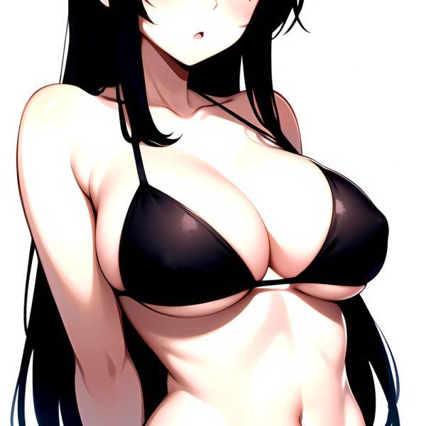 1girl O Absurdres Bikini Black Bikini Black Hair Blue Eyes Breasts Cleavage Collarbone Commentary Request Highres Large Breasts, 3897755907 - AIHentai - aihentai.co on pornintellect.com