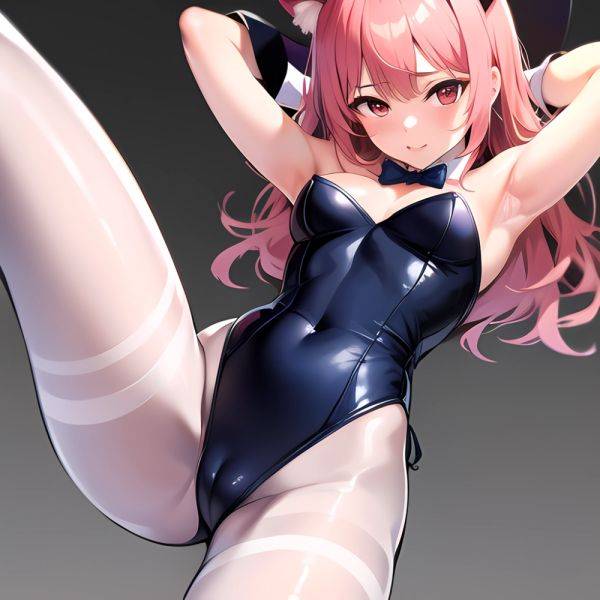 1girl Solo Animal Ears Armpits Black Hair Black Pantyhose Blue Archive Bow Bowtie Cat Ears Colored Inner Hair Coma Light825, 2540135880 - AIHentai - aihentai.co on pornintellect.com