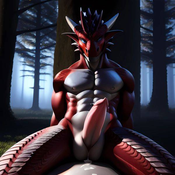 Anthro Dragon Male Solo Abs Cum Dripping Muscular Dragon Penis Genital Slit Furry Sitting Realistic Scales Detailed Scales Textu, 1344809447 - AIHentai - aihentai.co on pornintellect.com