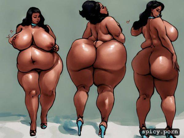 Piercing, long hair, nude, pawg, distended belly, high heels - spicy.porn on pornintellect.com