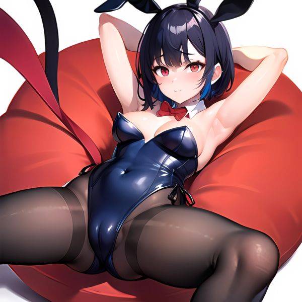 1girl Solo Animal Ears Armpits Black Hair Black Pantyhose Blue Archive Bow Bowtie Cat Ears Colored Inner Hair Coma Light825, 2908252849 - AIHentai - aihentai.co on pornintellect.com