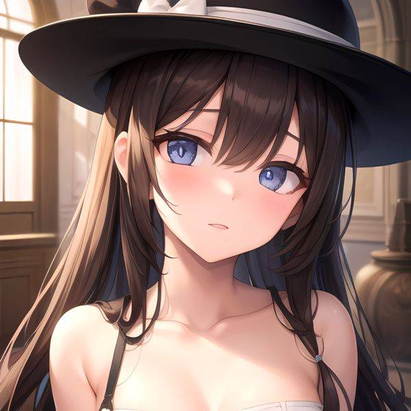 A Girl Girl Wearing Nothing But A Hat Small Boobs Flat Chest Absurdres Blush 1 1 Highres Detail Masterpiece Best, 3179045251 - AIHentai - aihentai.co on pornintellect.com