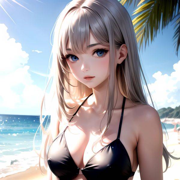 1girl Solo Beach Blue Eyes, 1428923048 - AIHentai - aihentai.co on pornintellect.com