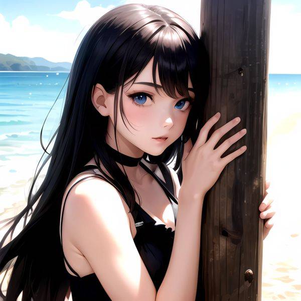 1girl Solo Beach Blue Eyes, 3369542445 - AIHentai - aihentai.co on pornintellect.com