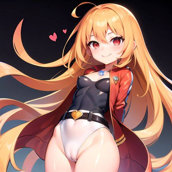 1girl Mature Belt Blush Breasts Cameltoe Gem Heart Highres Hyper Blossom Jacket Jewelry Leotard Long Hair Magical Girl Orange Ha, 3759038505 - AIHentai - aihentai.co on pornintellect.com