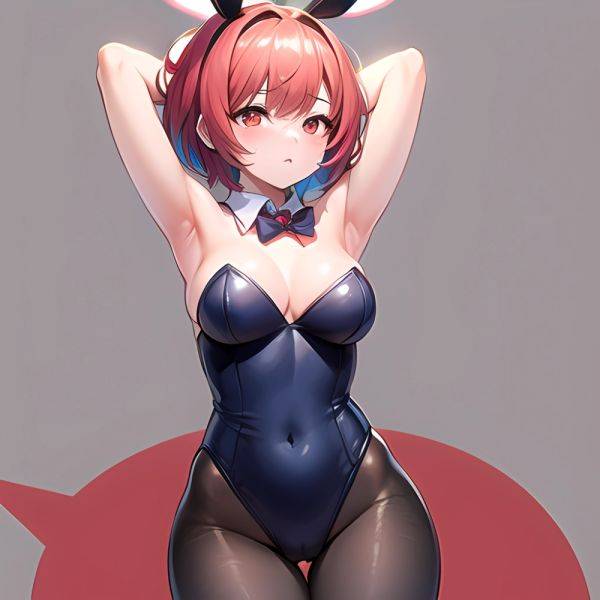 1girl Solo Animal Ears Armpits Black Hair Black Pantyhose Blue Archive Bow Bowtie Cat Ears Colored Inner Hair Coma Light825, 1663421740 - AIHentai - aihentai.co on pornintellect.com