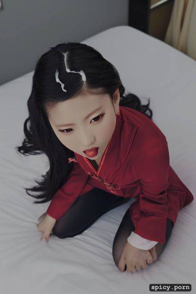 Tight cleavage, dick shiny with saliva, bokeh, penis in mouth - spicy.porn on pornintellect.com