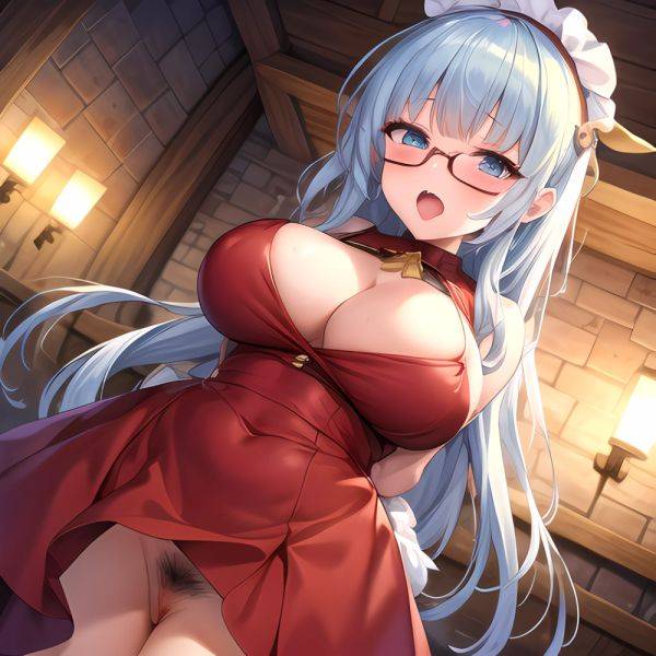 1girl Ahegao Breasts Butcherboy Fucked Silly Glasses Huge Breasts Pubic Hair Solo Arms Behind Back, 140889978 - AIHentai - aihentai.co on pornintellect.com