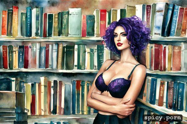 Pretty face, skinny body, exotic woman, bra, library, comprehensive cinematic - spicy.porn on pornintellect.com