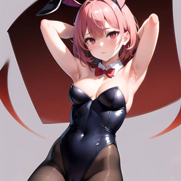 1girl Solo Animal Ears Armpits Black Hair Black Pantyhose Blue Archive Bow Bowtie Cat Ears Colored Inner Hair Coma Light825, 3738907240 - AIHentai - aihentai.co on pornintellect.com