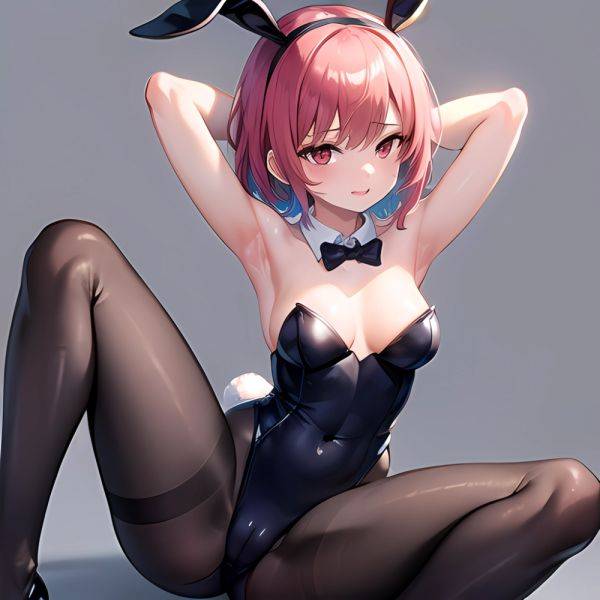 1girl Solo Animal Ears Armpits Black Hair Black Pantyhose Blue Archive Bow Bowtie Cat Ears Colored Inner Hair Coma Light825, 3054196087 - AIHentai - aihentai.co on pornintellect.com