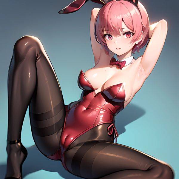 1girl Solo Animal Ears Armpits Black Hair Black Pantyhose Blue Archive Bow Bowtie Cat Ears Colored Inner Hair Coma Light825, 3491790341 - AIHentai - aihentai.co on pornintellect.com