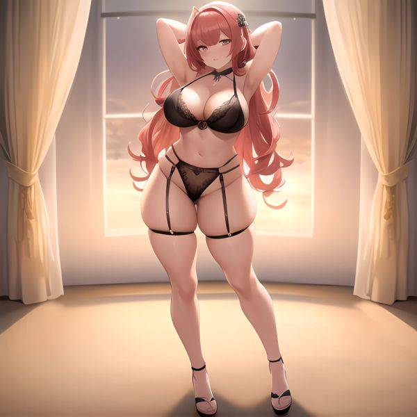 Happy Face Sexy Naughty Lingerie Big Ass Thick Thighs Absurdres Blush 1 1 Highres Detail Masterpiece Best Quality Hyper Detailed, 3935349263 - AIHentai - aihentai.co on pornintellect.com